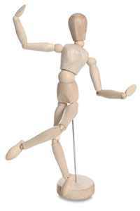 28 wooden figure outline