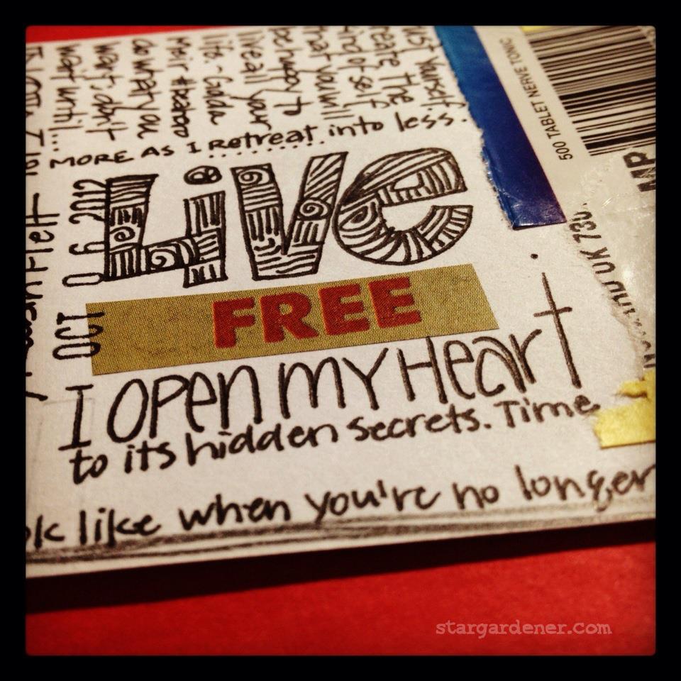 I open my heart