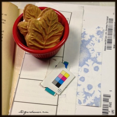 cookies and altered book